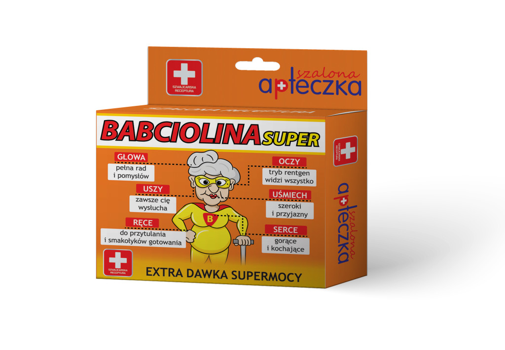 SZALONA APTECZKA PREZENT DLA BABCI DZIADKA DZIEŃ