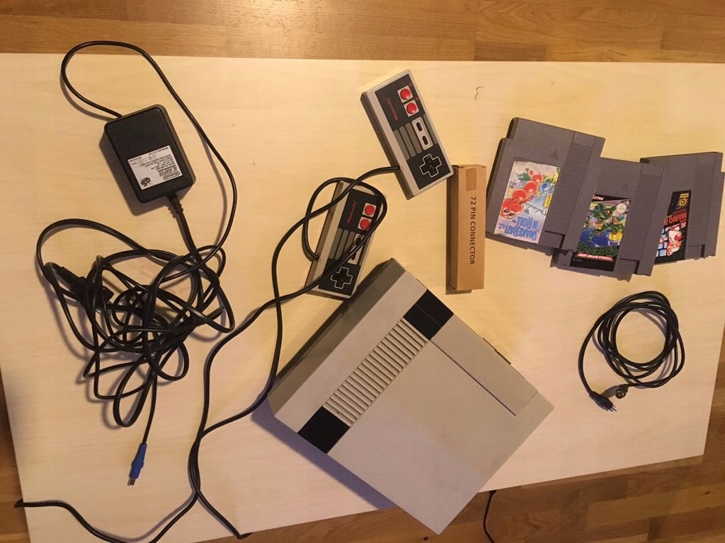 Nintendo nes, zestaw z grami