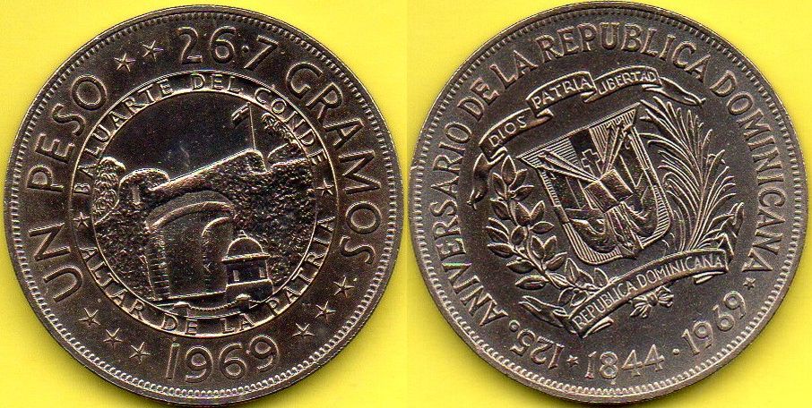 Dominikana  1 Peso  1969 r.