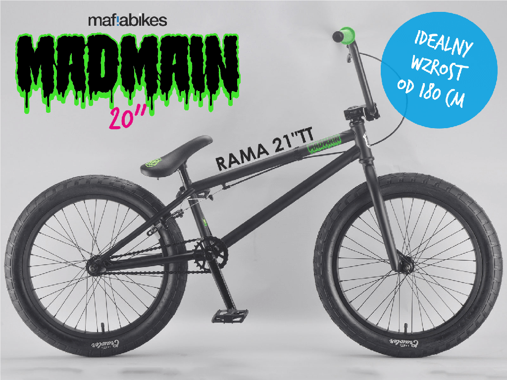 Rower BMX 20" 21TT MAFIA MADMAIN FBLACK