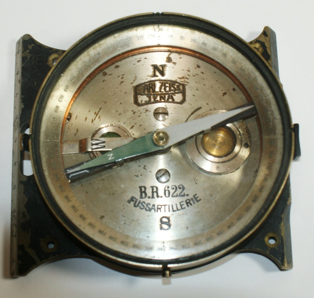 Oryginalny kompas artyleryjski Carl Zeiss Jena