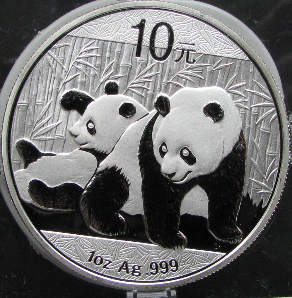 PANDA 2010 10 yuan - Uncja srebra AG999