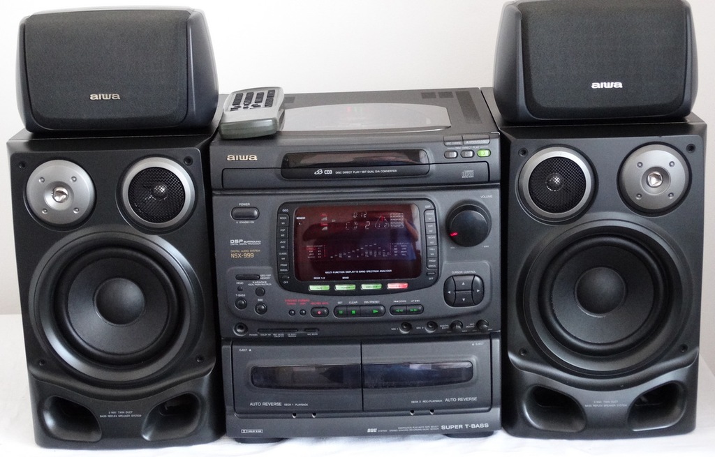 HI-END WIEŻA AIWA NSX-999+4KOLUMNY+PILOT SPRAWNA