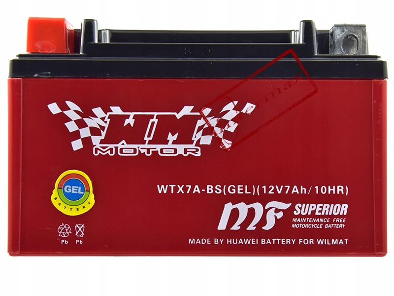 AKUMULATOR ŻELOWY HUAWEI 12V 7Ah 10HR YTX7A-BS GEL