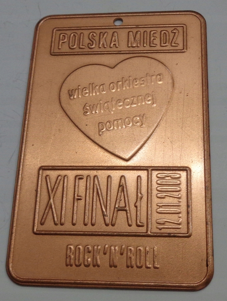 XI FINAŁ WOŚP - POLSKA MIEDŹ / K-W