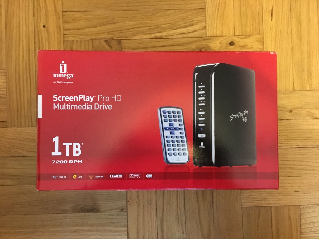 Dysk zewnętrzny 1 TB iomega ScreenPlay Pro HD