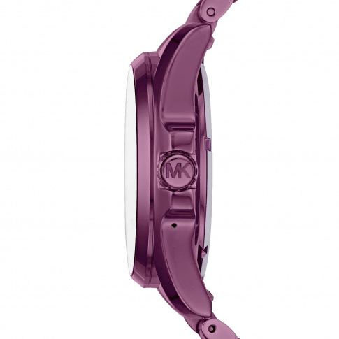 michael kors access mkt5017 bradshaw bracelet smart watch in purple