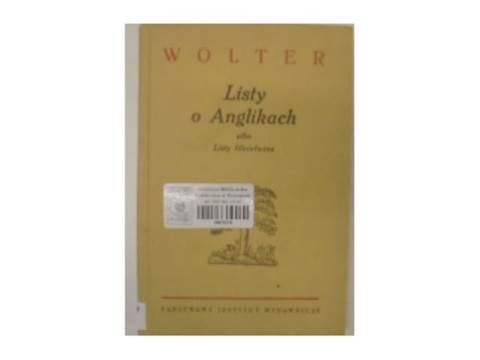 Listy o Anglikach albo Listy filozoficzne - Wolter
