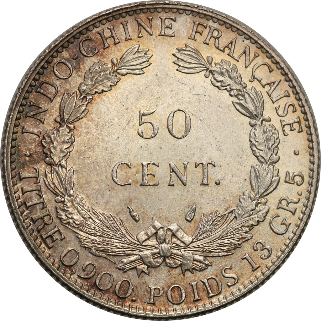 Indochiny franc. 50 cent 1936 st.1