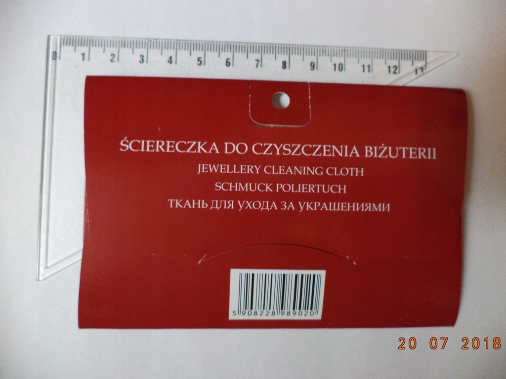 ŚCIERECZKA DO CZYSZCZENIA I POLEROWANIA BIŻUTERII