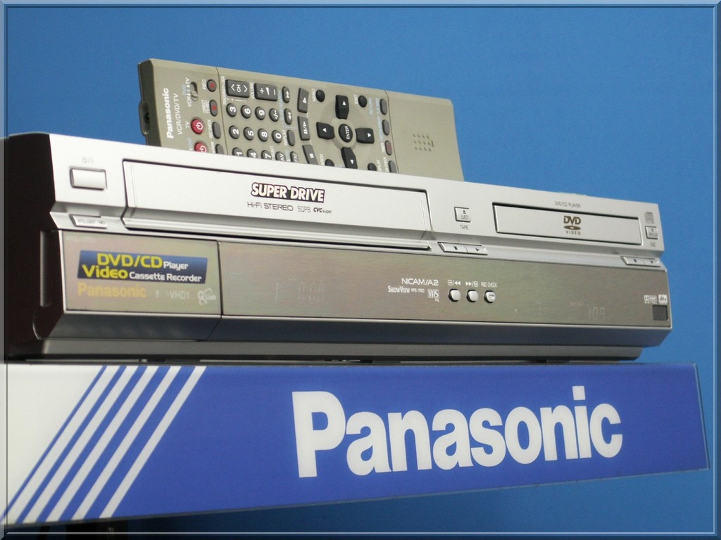 PANASONIC NVVHD1 COMBO VHS/DVD SP/LP/EP JAK NOWY 7430923856