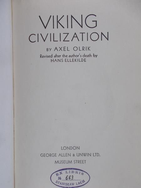 Orlik Axel - Viking Civilization, 1930 rok