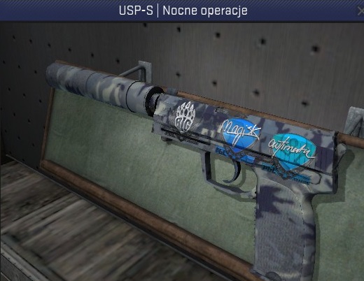 USP-S | Nocne operacje prosto z fabryki+naklejki