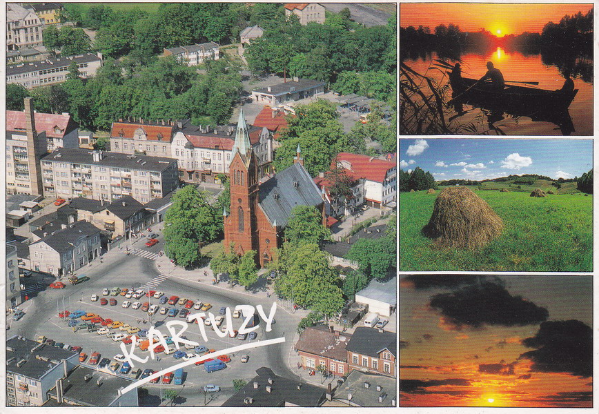 KARTUZY - KOŚCIÓŁ ŚW. KAZIMIERZA - Z LOTU PTAKA