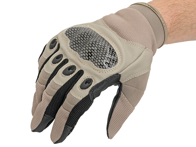 Military Combat Gloves mod. IV (Size L) - TAN [8FI