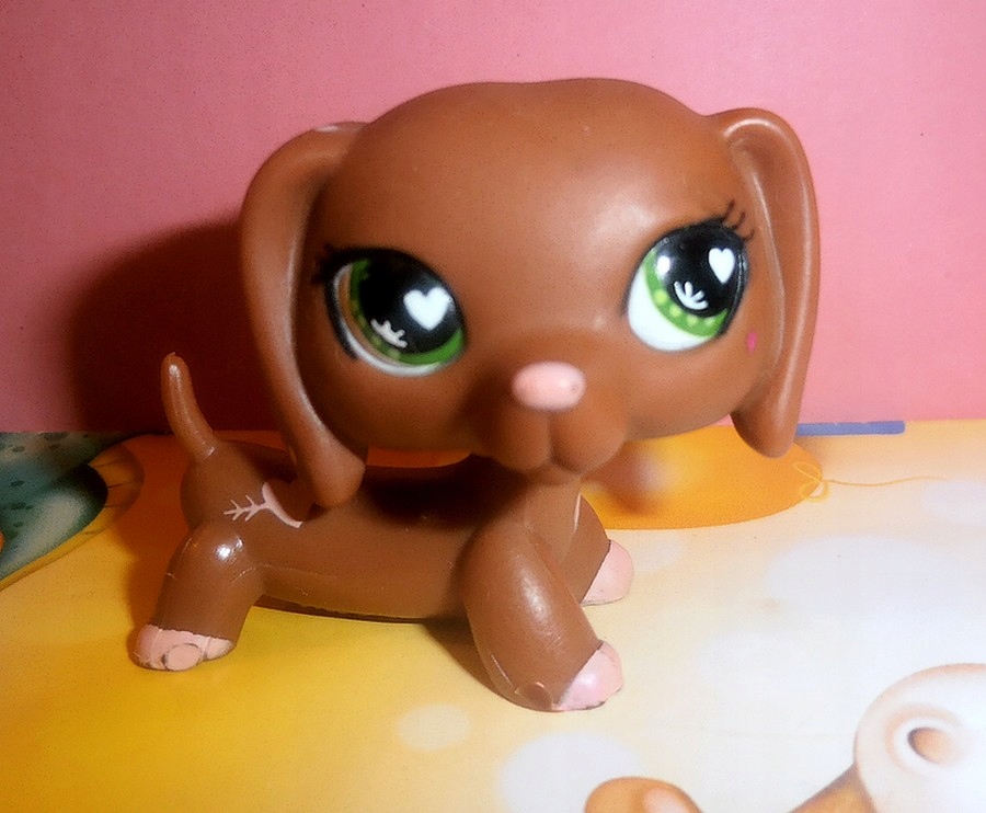 Littlest Pet Shop pies jamnik walentynkowy LPS