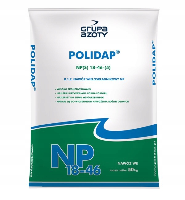 Fosforan Amonu POLIDAP fosfor azot NP(S) 500KG PL