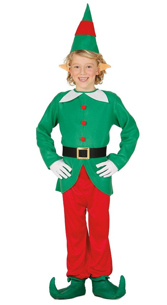 STRÓJ ELFA ELF POMOCNIKA MIKOŁAJA ŚWIĘTA 95-100CM