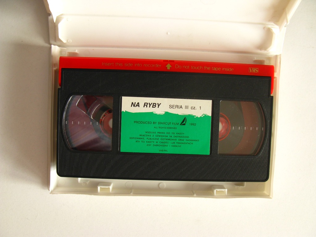 NA RYBY- J.Wilson, Brzana Lipień Dorsz- film VHS