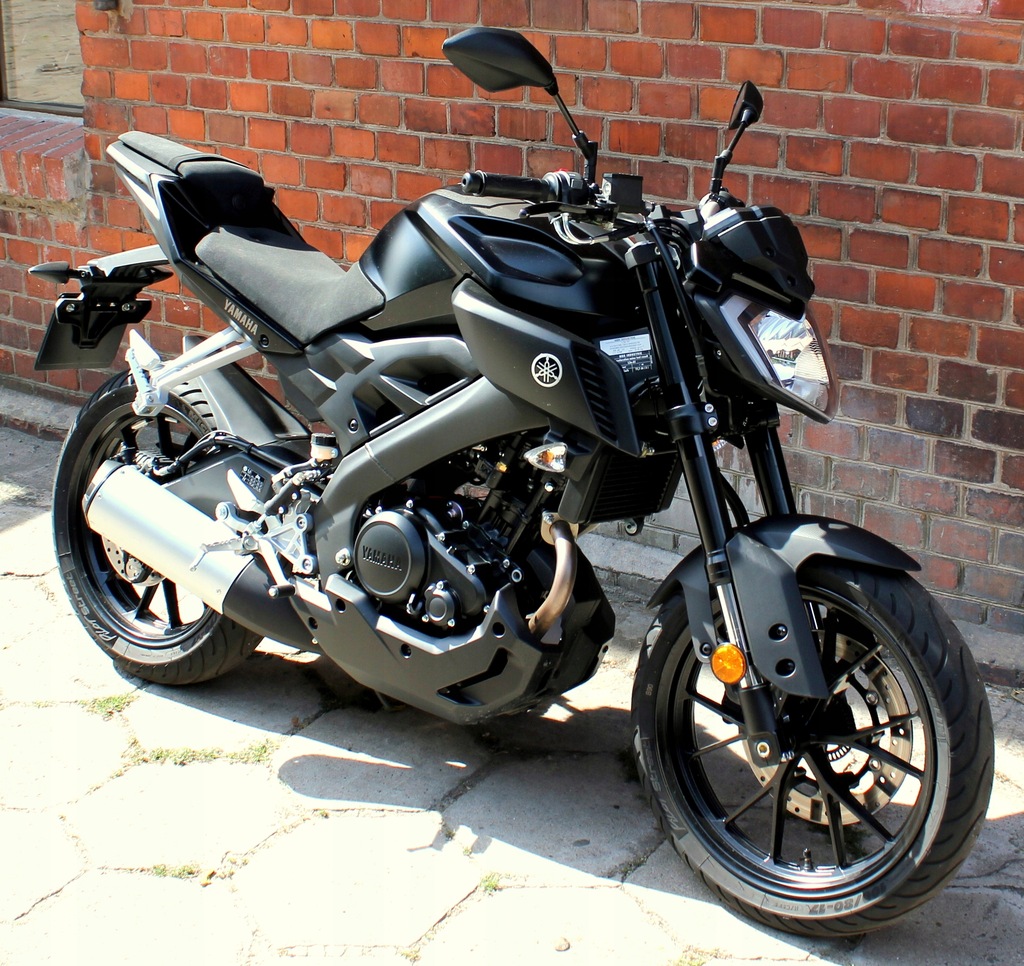 Yamaha MT125 rok 2017 Tech Black. Jak NOWY! 147km 7438686211 oficjalne archiwum Allegro