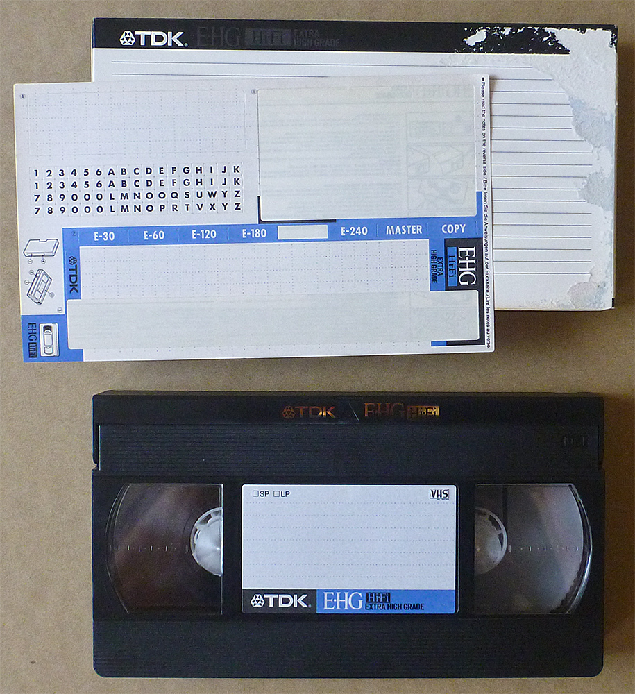 Kasety VHS firmy TDK zestaw 4 szt. SUPER OKAZJA 7233639656