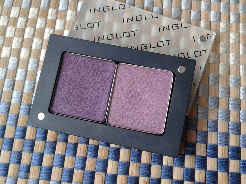 Inglot cienie do powiek 445 446 fiolet + paletka