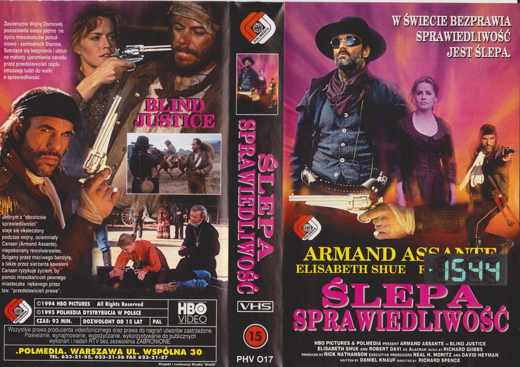 [VHS-417] ŚLEPA SPRAWIEDLIWOŚĆ ------- rarytas !!!