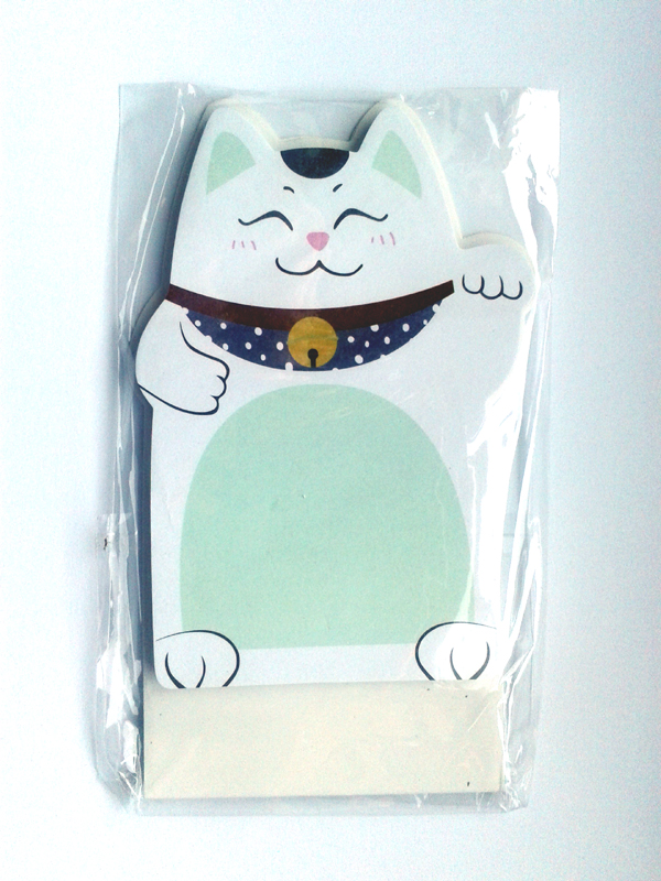 KOT Maneki Neko koty karteczki samoprzylepne