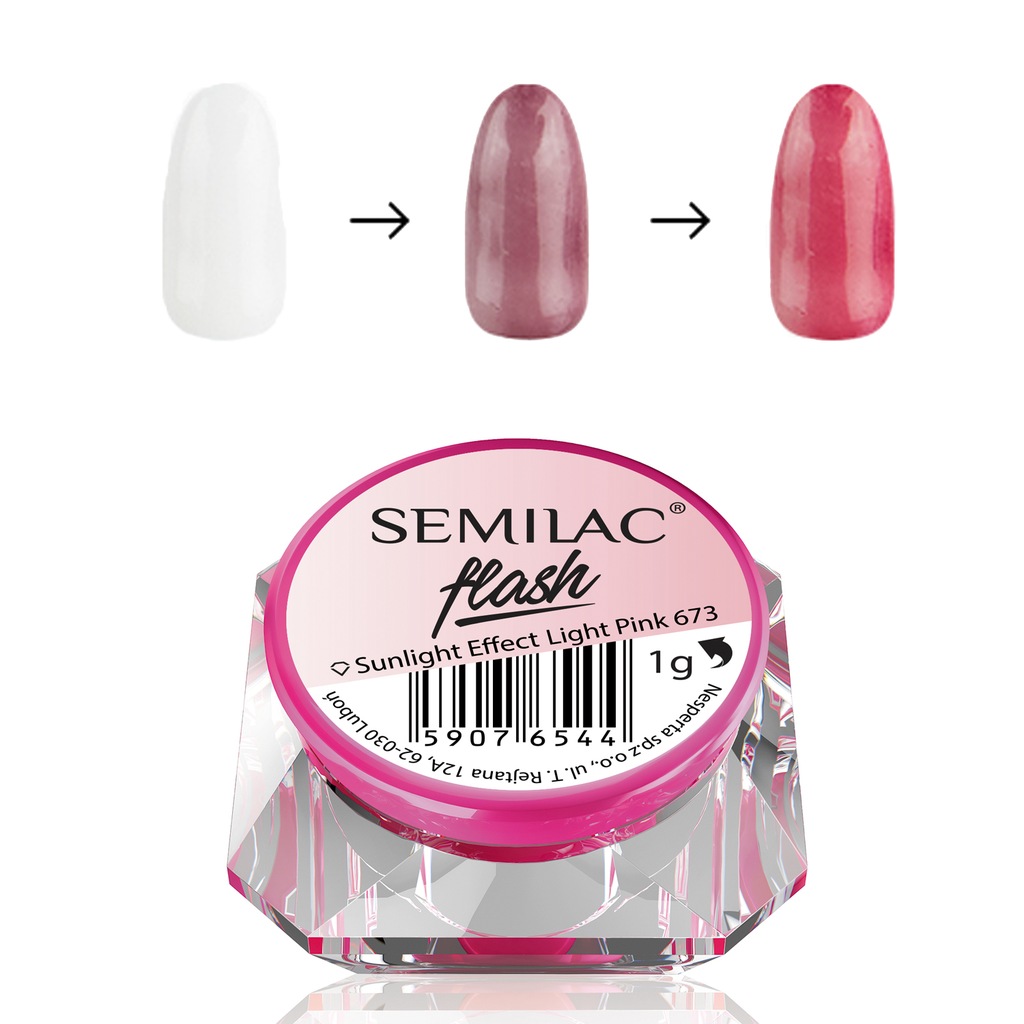 SEMILAC FLASH SUNLIGHT EFFECT 673 LIGHT PINK