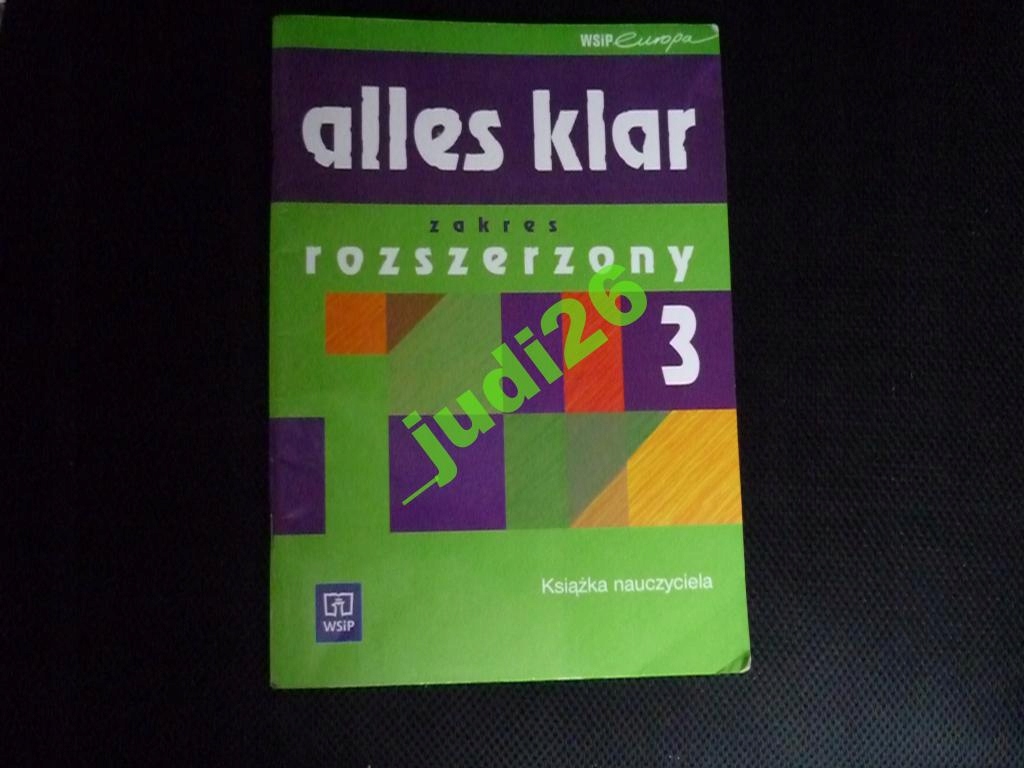 Alles klar 3 książka nauczyciela testy sprawdziany