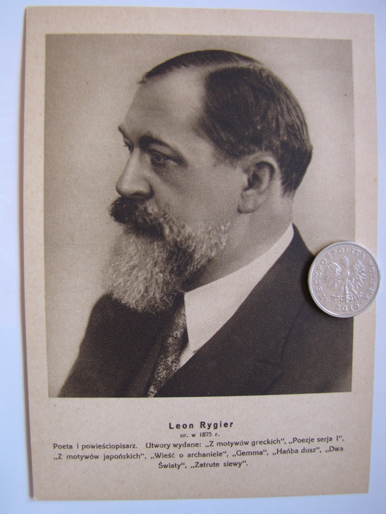 LEON RYGIER ... Pisarze polscy 1933.