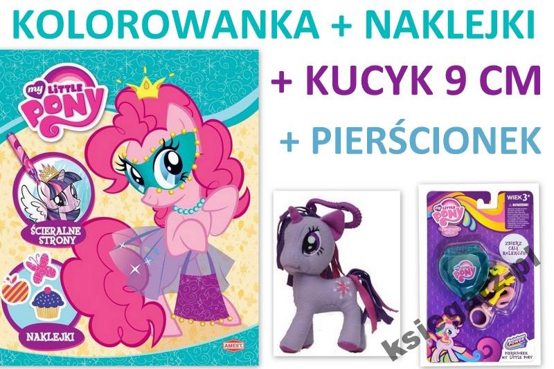 My Little pony Kolorowanka + kucyk + Pierścionek