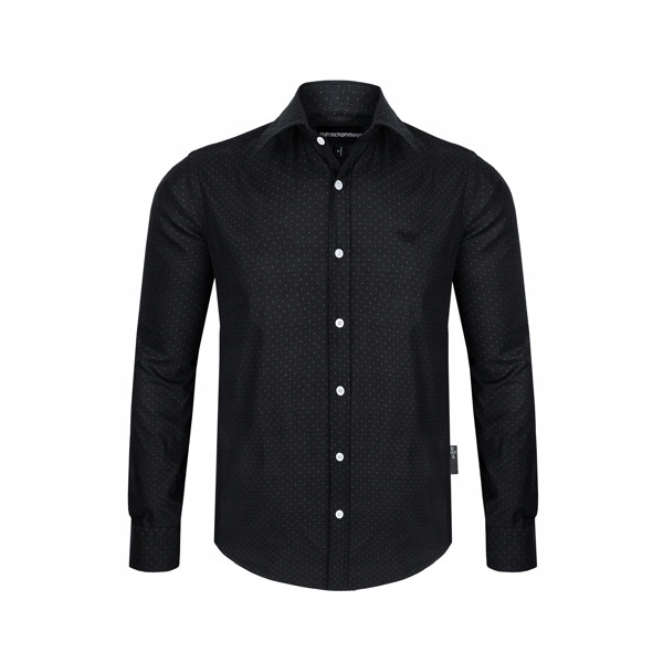 EMPORIO ARMANI czarna koszula męska H14 r.XL
