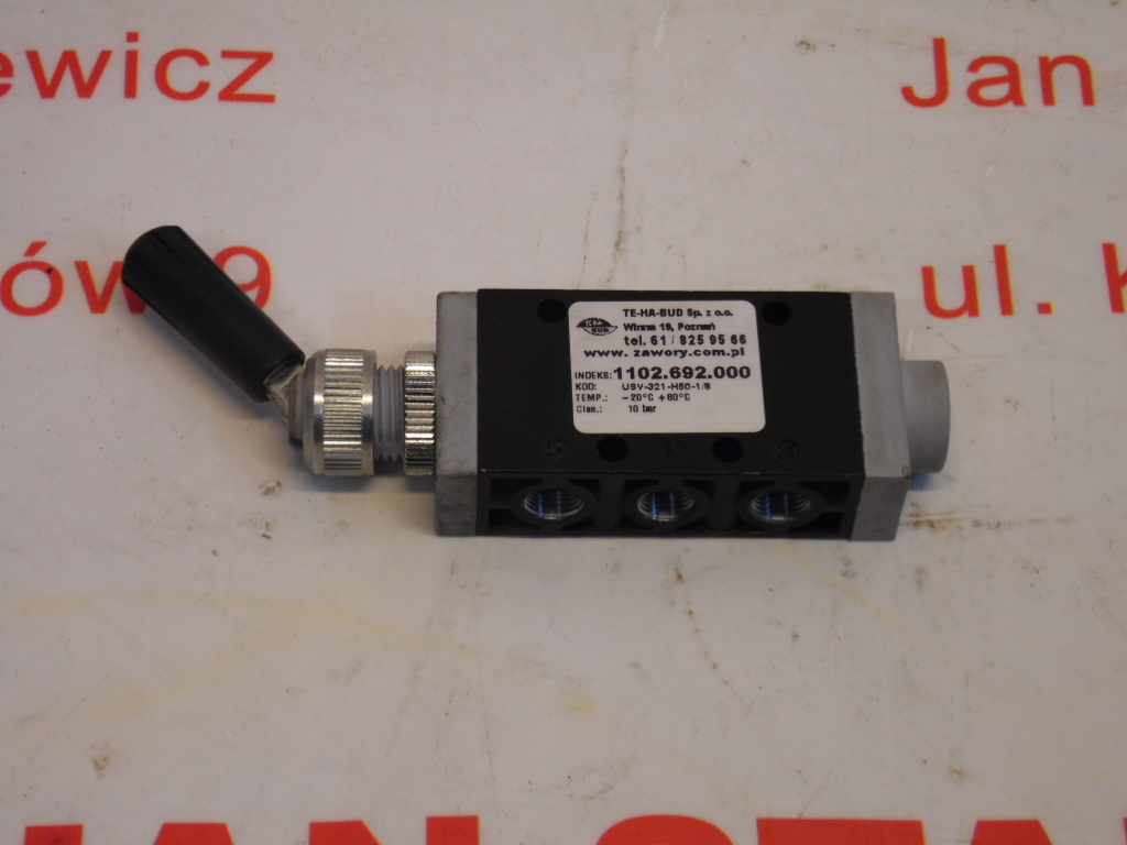 ZAWÓR RĘCZNY PNEUMATYCZNY USV-321-H50-1/8