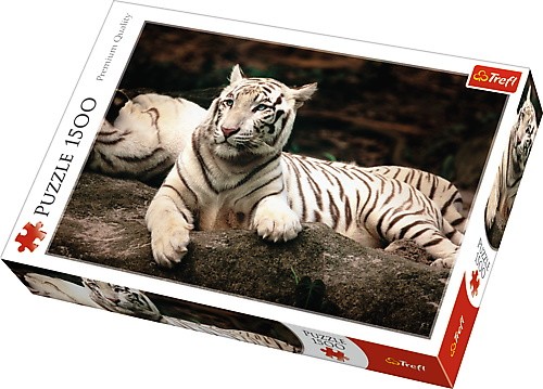 TREFL Puzzle 1500 EL. biały Tygrys Bengalski
