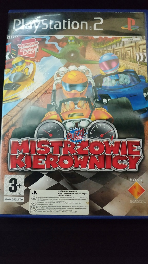 Buzz! Junior Mistrzowie Kierownicy PS2 Playstation
