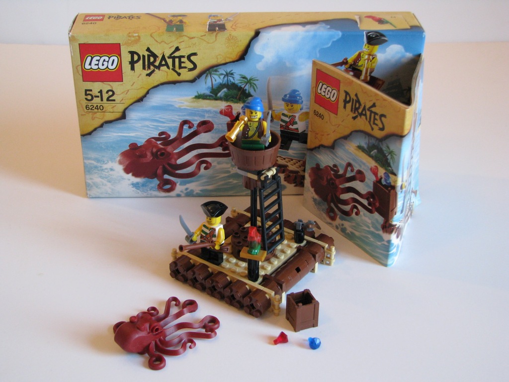 Lego Pirates 6240 piraci tratwa Atak krakena