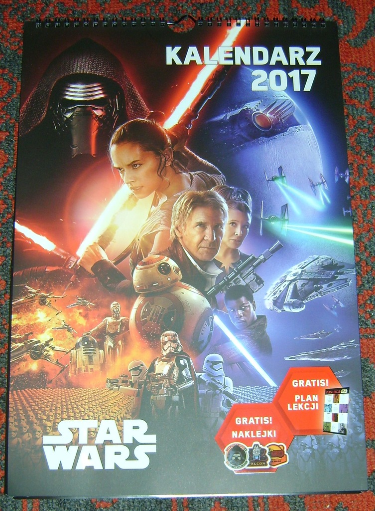 kalendarz 2017 star wars gwiezdne wojny 