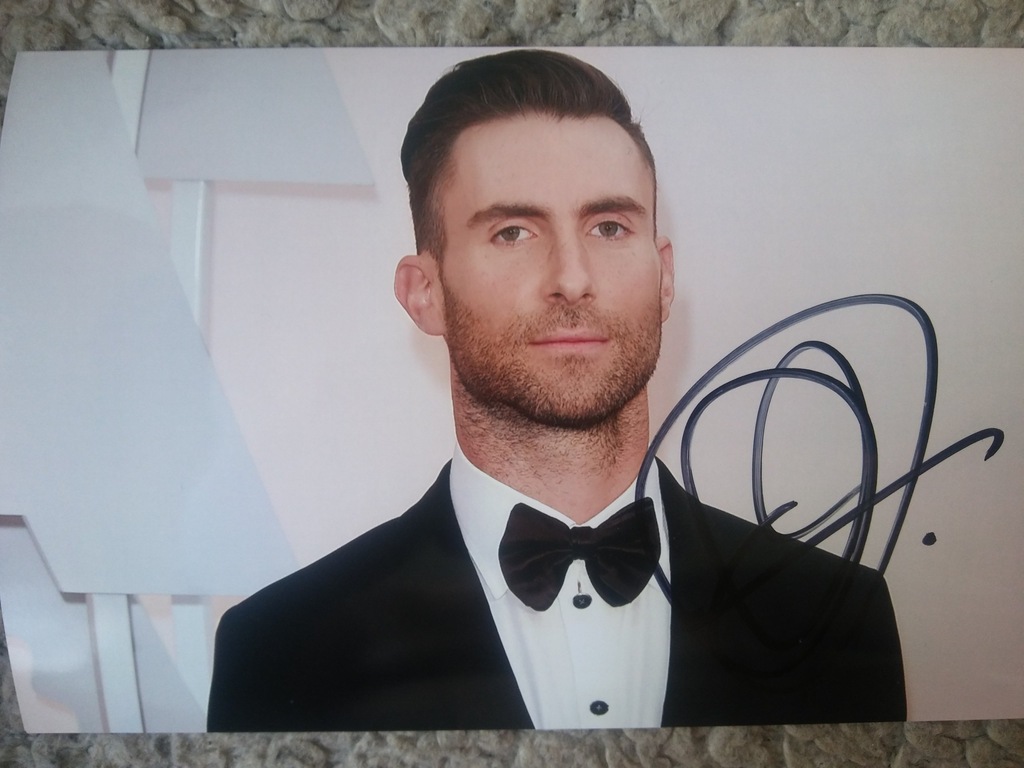 Adam Levine MAROON 5  - zdjęcie z autografem