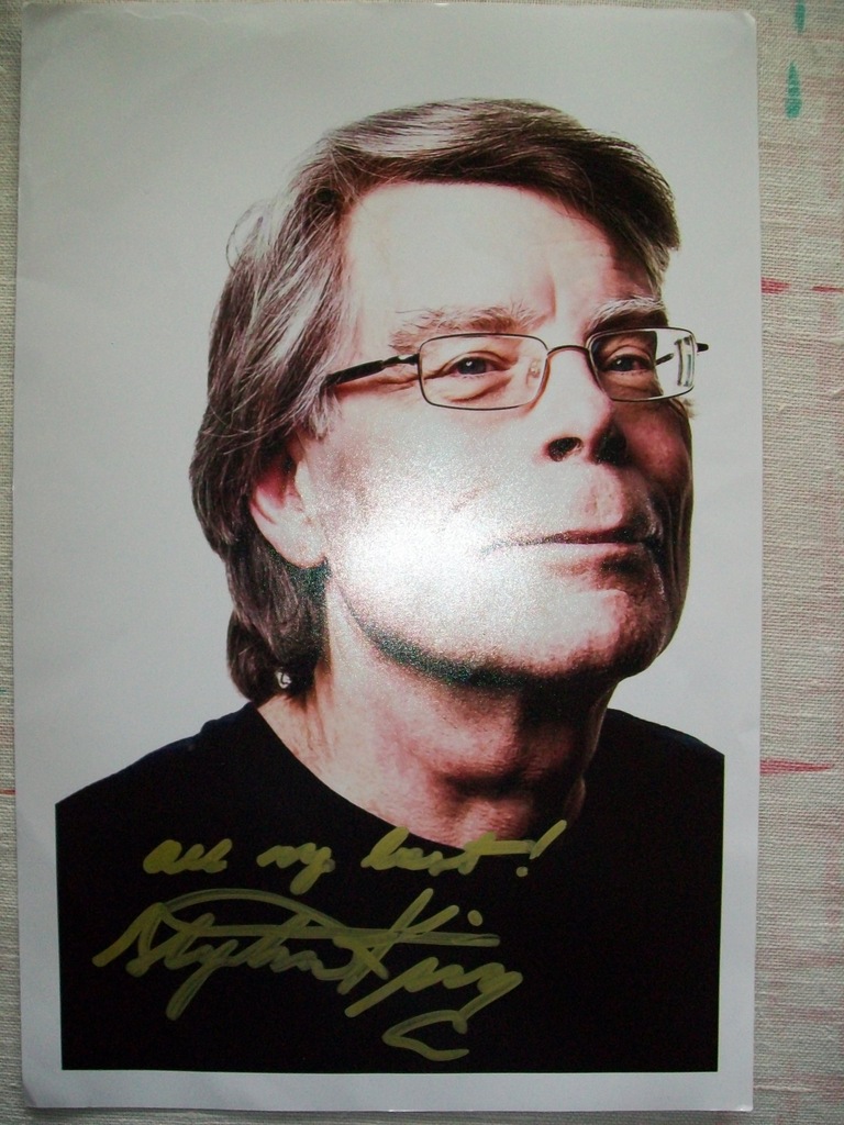 STEPHEN KING - autograf