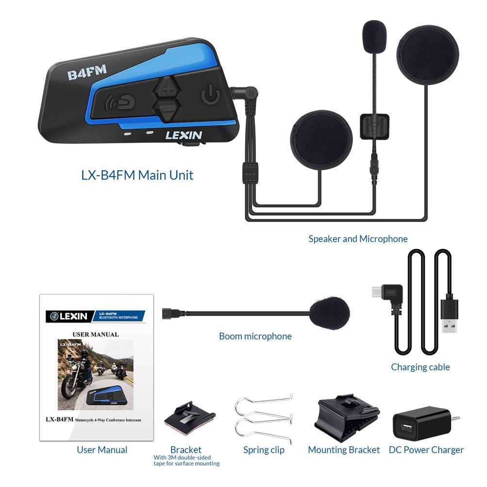 Interkom Motocyklowy LEXIN LX-B4FM 2 sztuki - 7737980773 - oficjalne ...