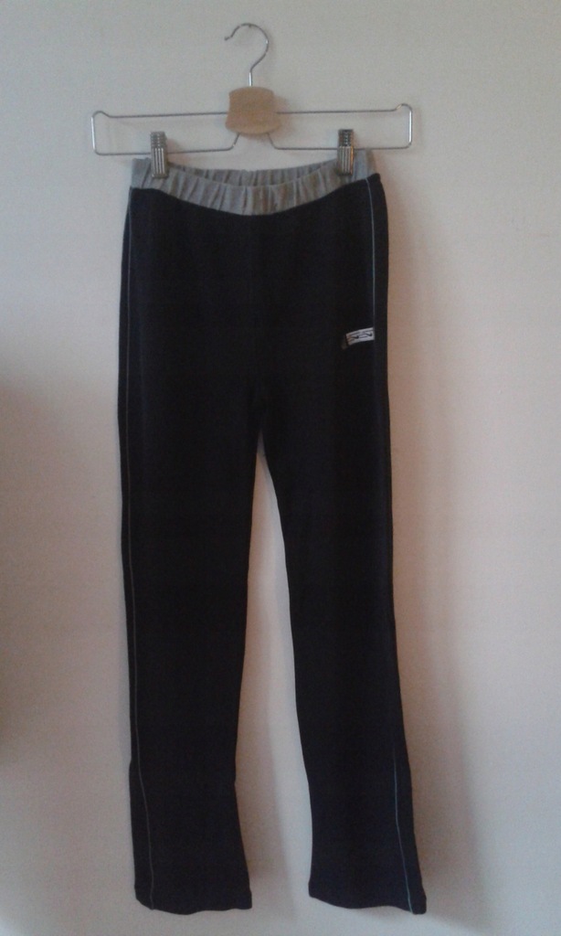 Nike spodnie dresowe czarne, lampasy, rozm. XS/S