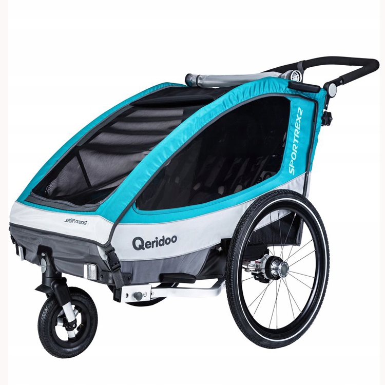 QERIDOO PRZYCZEPKA ROWEROWA SPORTREX2 AMORTYZACJA