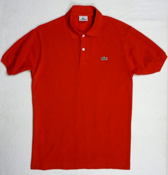 koszulka polo LACOSTE - 4 jak M / L pomarańczowa