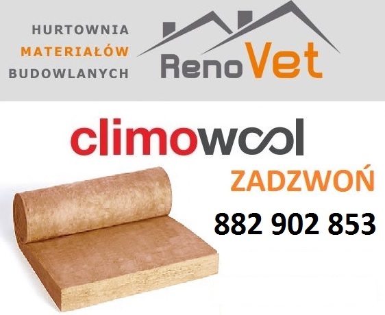 Wełna mineralna Climowool 035 gr 20 cm ocieplenie