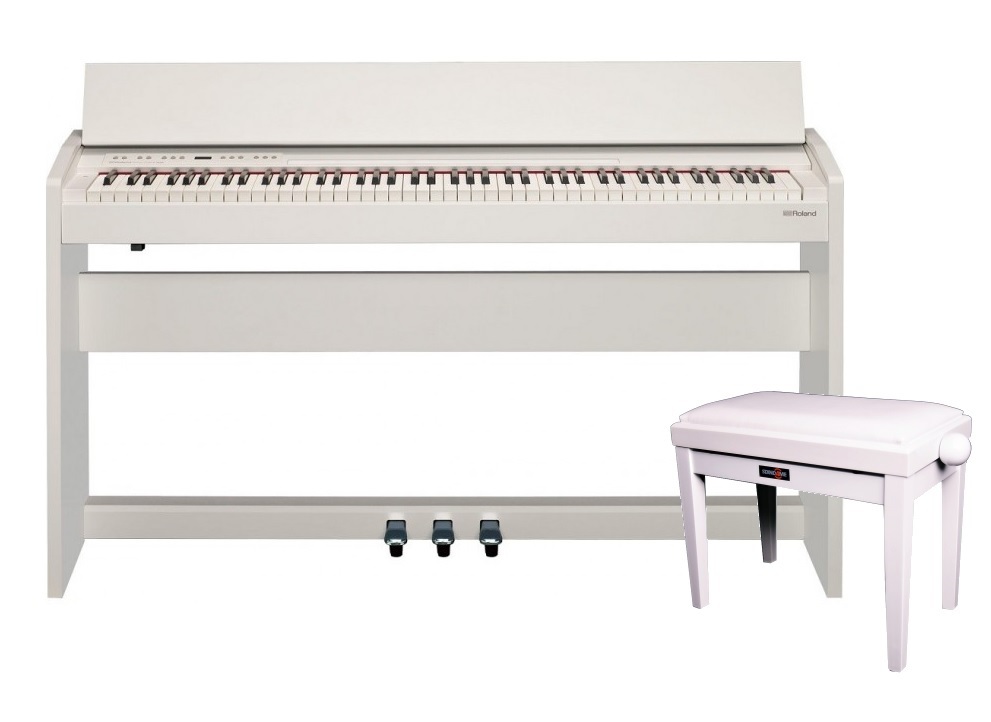 ROLAND F-140 R WH  PIANINO CYFROWE + ŁAWA DELUXE