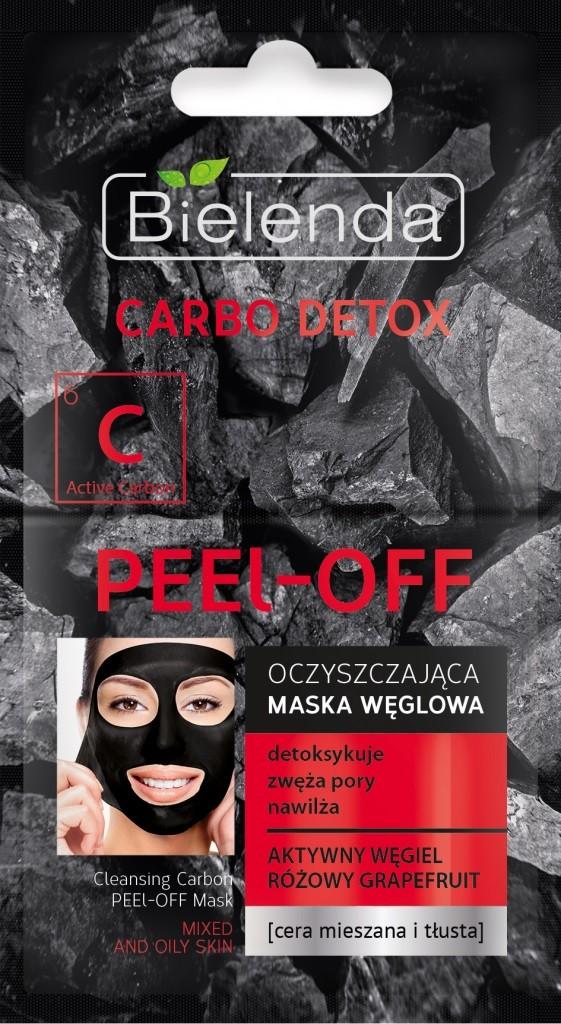 Bielenda Carbo Detox maska węglowa peel-off 2x6g