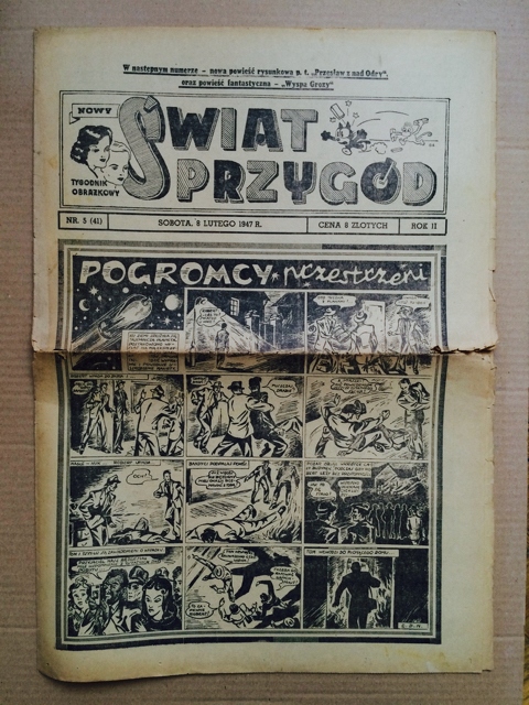 NOWY ŚWIAT PRZYGÓD NR 5/1947 *HISTORIA KOMIKSU*