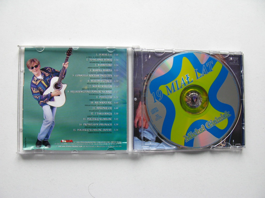 MICHAŁ GIELNIAK- 19 Miał Lat- płyta CD, disco polo