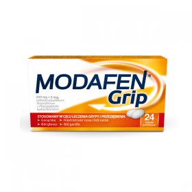 Modafen Grip 200mg+5mg, 24 tabletki APTEKA